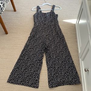 LOFT Floral midi jumpsuit
